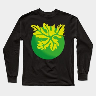 Leaf on a green planet logo Long Sleeve T-Shirt